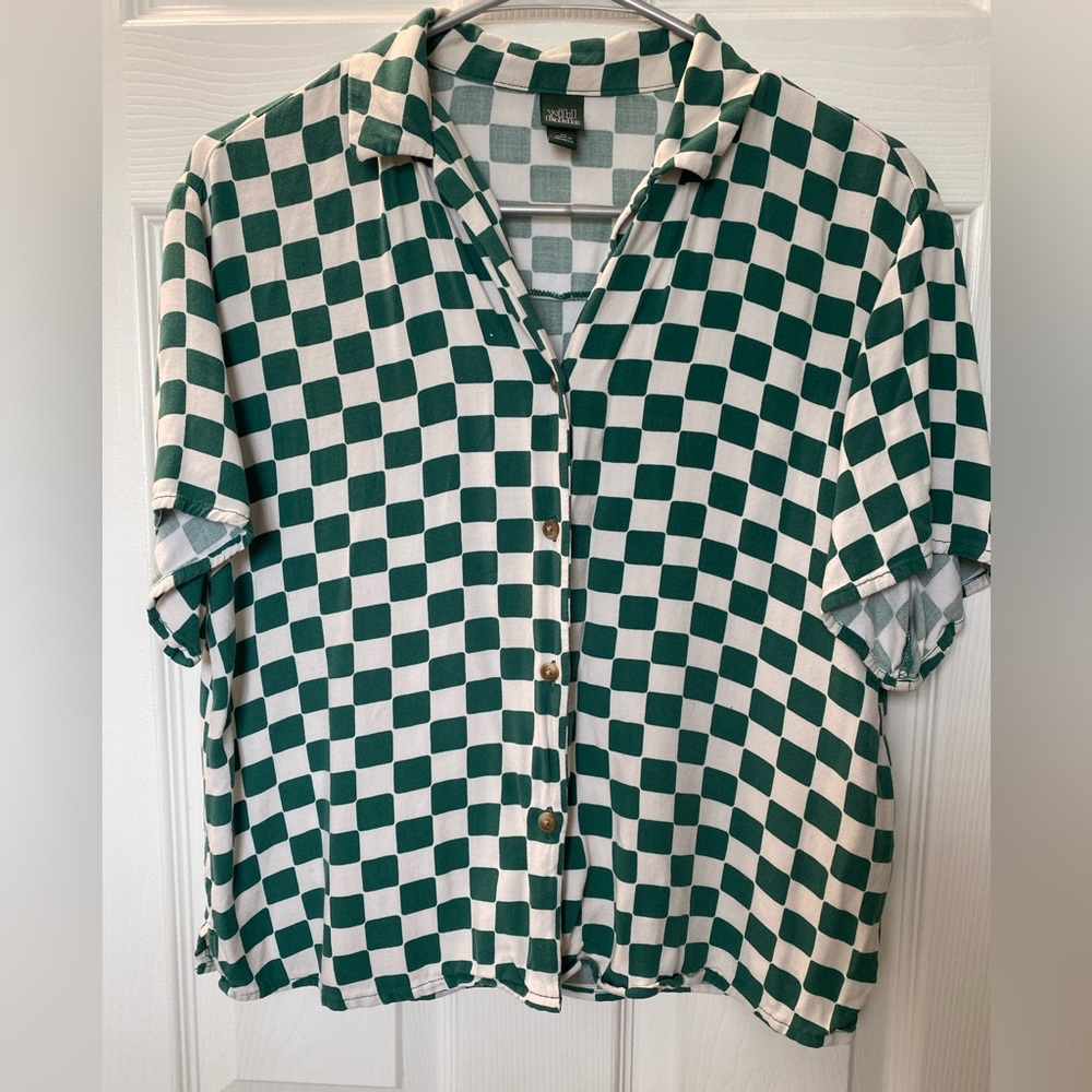 Wild Fable Collar Checker button down size XS